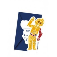   6 INVITACIONES STARWAR FORCES