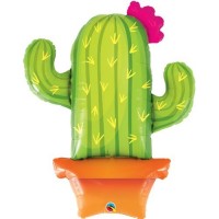 GLOBO 39" FOIL FORMA MACETA CACTUS