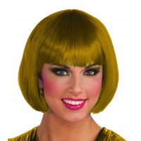    PELUCA CHICA BOB CORTA RAFIA ORO