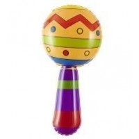   MARACA HINCHABLE COLOR 20CM