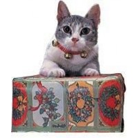 COLLAR ROJO DE GATO C/3 CASCABELES