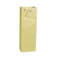   BOLSA REG PARA BOTELLA GLITTER ORO