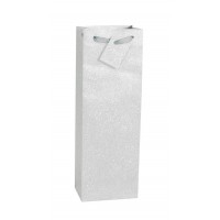   BOLSA PARA BOTELLA GLITTER PLATA