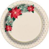  PAQ.8/U PLATO ORO POINSETIA 17,8CM