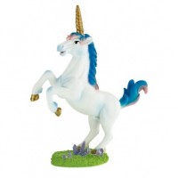 FIGURA TARTA UNICORNIO AZUL 13,5CM