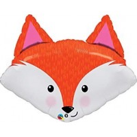 $D GLOBO 33" FOIL CARA ANIMAL ZORRO