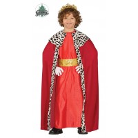 DISFRAZ 7A9AÑOS REY MAGO TUNICA ROJA