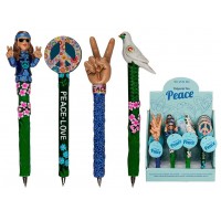 BOLIGRAFO POLIRESINA PEACE 17CM