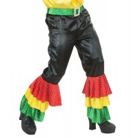    PANTALON T-M NEGRO C/VOLANTES