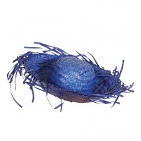    SOMBRERO PAJA AZUL DESPUNTADO