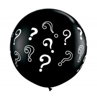 2 GLOBOS JUMBO 3FT NEGRO ? 95CM