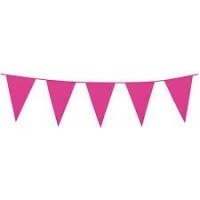  BANDERIN TRIANGULO GDE FUCSIA 10MT