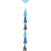 TIRA P/GLOBOS FLECOS AZUL PASTEL 70CM