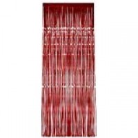  CORTINA FLECO METAL ROJA 1X2,40MT