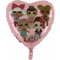  GLOBO 18" FOIL CORAZON LOL SURPRISE
