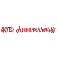 GUIRNALDA ROJO 40TH ANNIVERDARY 1,52MT