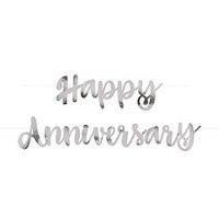 GUIRNALDA PLATA HAPPY ANNIVERSARY