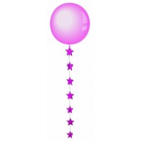 GUIRNALDA P/GLOBO ESTRELLA ROSA 1,82M