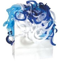 PAPEL RIZADO TURQUESA/AZUL/BLANCO