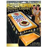   BUFET HINCHABLE ORO 71CMX1,34MT
