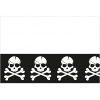  MANTEL CALAVERA PIRATA 120X180CM