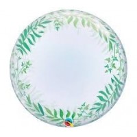 GLOBO 24" BURBUJA DECO RAMA VERDE