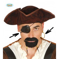 PARCHE C/PENDIENTES PIRATA