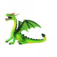 FIGURA TARTA DRAGON SENTADO VERDE 12CM
