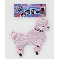 APLIQUE AÑOS 50 CANICHE ROSA
