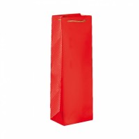   BOLSA BOTELLA ROJA 12,3X7,8X36CM