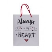 BOLSA REGALO ALWAYS IN MY HEART 25X8.5X3