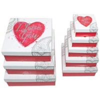 CAJA REGALO I LOVE YOU 15,5X15,5X6,5CM