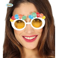 GAFAS BLANCAS HAPPY BIRTHDAY