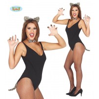 SET OREJAS PAJARITA COLA LEOPARDO