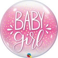   GLOBO 22" BURBUJA BABY GIRL