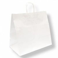 $   BOLSA C/ASA BLANCA 36 21X33,5CM