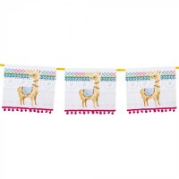   BANDERIN CUADRADO LLAMA 4MT