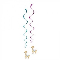   3 TIRAS ESPIRAL SILUETA LLAMAS
