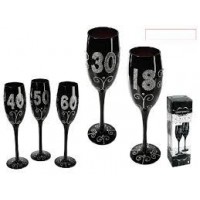 COPA CHAMPAN NEGRA GLITTER NSURT 24CM