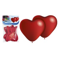   10 GLOBOS HG3010 CORAZON ROJO