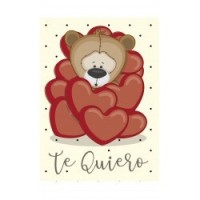 MINI TARJETA TE QUIERO OSITO  