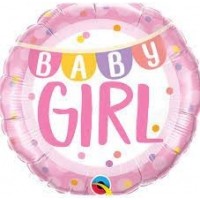 GLOBO 18" FOIL BABY GIRL ROSA