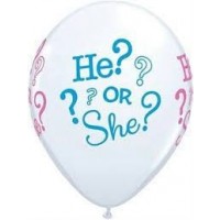 6 GLOBOS 11" LATEX HE? OR SHE?