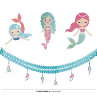 $D    GUIRNALDA 6 PIEZAS SIRENA 3M