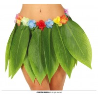 FALDA HAWAINAS HOJAS 38CM