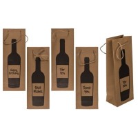BOLSA BOTELLA VINO KFRAF 12X35CM