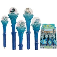 BOLIGRAFO POLIRESINA BOLA GLITTER SEA