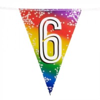 BANDERIN TRIANGULAR N6 MULTICOLOR 6M