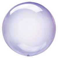 $E GLOBO 18" BURBUJA TRANSPARENT VIOLETA