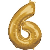   GLOBO 34" FOIL FORMA N6 ORO